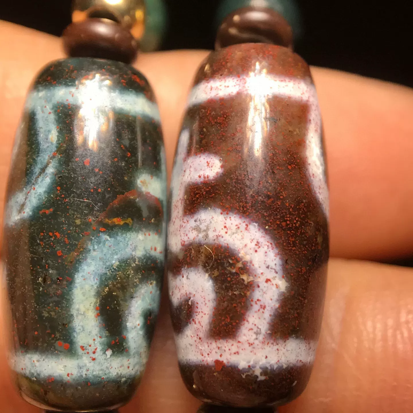 幸運多宝 老鉱瑪瑙 玉化 風化紋 梵字真言 三眼 宝瓶天珠 組み合 ブレスレット 100+ 件瑪瑙天珠出售| 收藏品及紀念品| Carousell Hong Kong