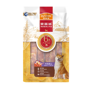 McFudi dog snack puppies grinding rods sandwiched cowhide bite small and medium -sized dog teddy golden hair training reward