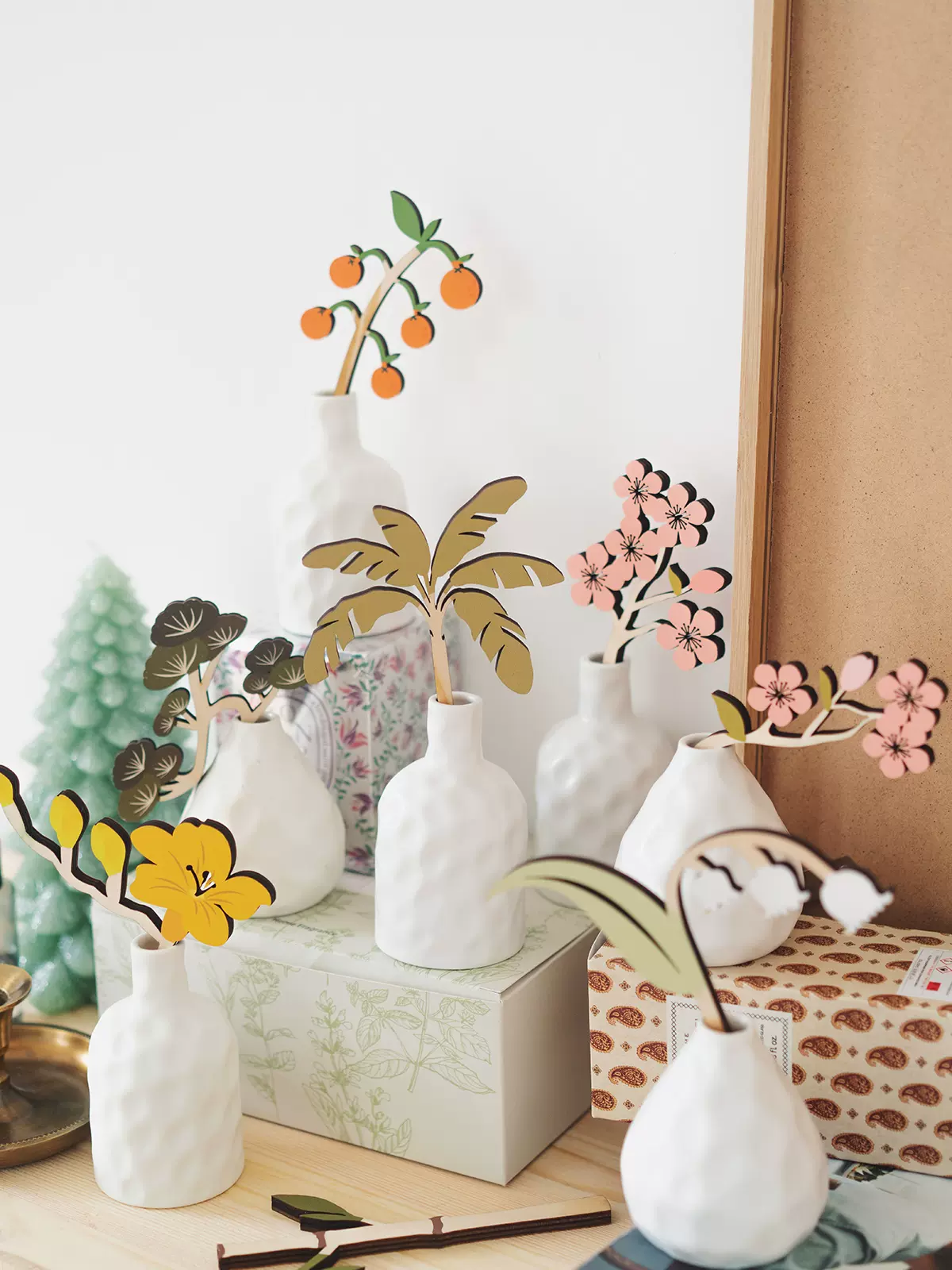 Coolercolour原创无火香薰家用卧室内持久扩香花香氛花卡摆件 Coolercolour原创无火香薰家用卧室内持久扩香花香氛花卡摆件