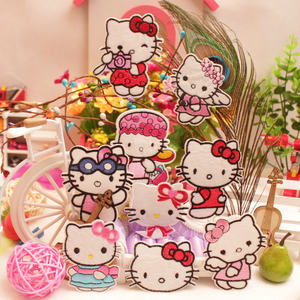 
kt cat cartoon fashion children baby clothes patch stickers T-shirt pants down jacket decoration HelloKity cloth stickers