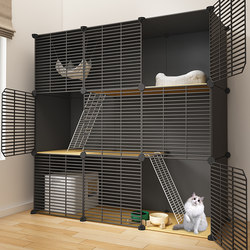 Cat Cage for Home Use, Indoor Cat Toilet, Integrated Cat Litter Box, Freely Assembled Cat House, Pet Cage, Cat Villa
