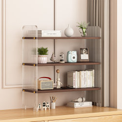 Acrylic Desktop Bookshelf Multi-Layer Desk Storage Rack Student Dormitory Desk Storage Shelf Office Desk Organizer