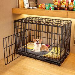 Dog Cage for Small Dogs, Teddy Cat Cage with Separate Toilet, Medium-Sized Corgi Indoor Home Large Pet Villa
