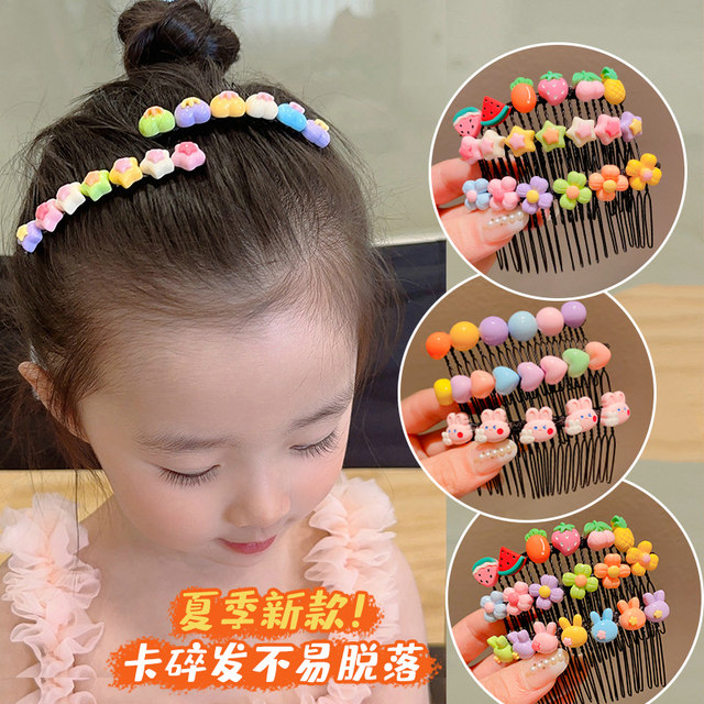 Children's cute broken hair artifact hair comb girl bangs hair clip ...