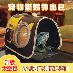 Lizard Carrying Bag, Pet Lizard Backpack, Portable Basket Cage, Chinchilla Guinea Pig Travel Backpack Supplies