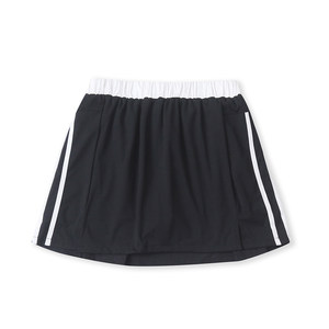 
Sports short skirt, summer new foreign trade women's clothing, elastic waist side strips, hip-covering, anti-exposure elastic pants skirt 32489