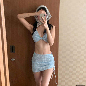 
Split high-end pure lust style bikini hot spring three-piece swimsuit for women 2026 new hot style sexy