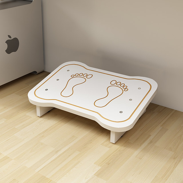 Office foot pedal, foot stool under computer desk, anti-rocking leg artifact, solid wood work station, internet celebrity foot bench