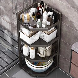 Japanese Mjst Bathroom Shelf, Floor-Standing Shelf for Bathroom, Corner Multi-Layer Storage Rack, Bathroom Triangular Rack