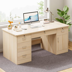 Office Desk, Simple Modern Desktop Computer Desk, Office Staff Desk and Chair Combination, Home Desk, Workbench