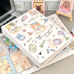 Learning Kitty A5 Paper Card Album Storage Book ins Exquisite and Beautiful Fresh Style Star-Chasing Card Loose-Leaf Photo Album