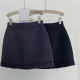 Flower bud splicing A-line woolen short skirt for women 2025 winter new high-waisted versatile slim design skirt
