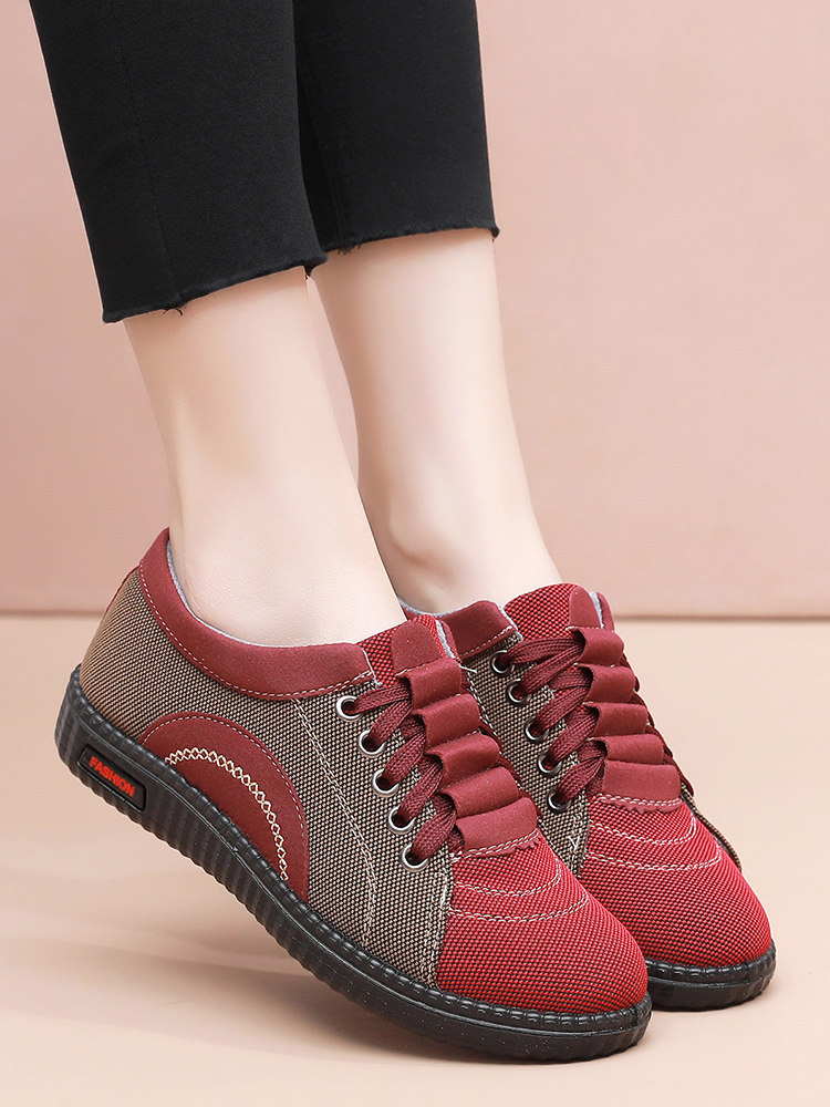 Zapatos de Tela para Mujer Keeleefu Zapatos Casuales Planos y