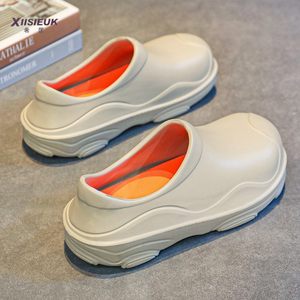 
Operating room slippers for medical non-porous waterproof and anti-slip doctors' work special bag head thick sole slimming holes