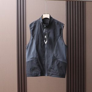 
Outdoor lightweight quick-drying breathable vest summer new men's casual function thin standing collar sports vest
