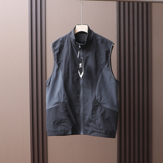 
Outdoor lightweight quick-drying breathable vest summer new men's casual function thin standing collar sports vest