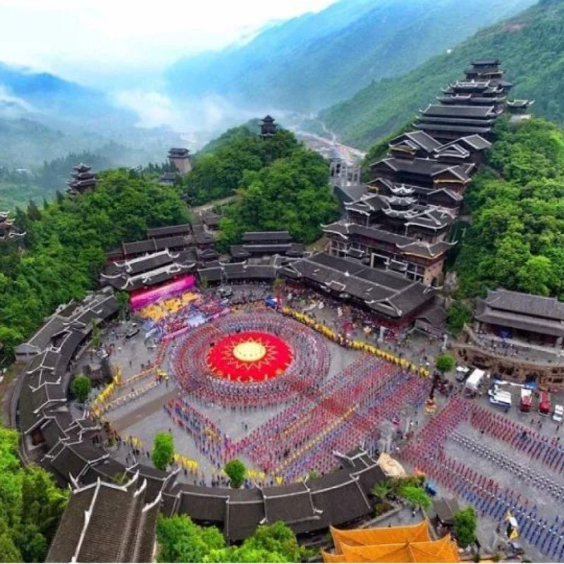 8人小团-武隆仙女山天生三桥九黎城龚滩古镇乌江游船二日游