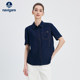 [Pure Cotton] Navigare Italian Sailing Summer New Denim Shirt Women's Short Sleeve Loose Shirt Jacket

