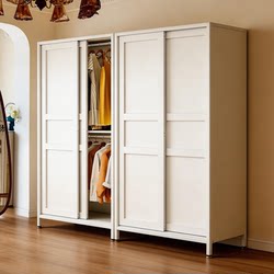 Sliding Door Wardrobe 2026 New Model Steel Clothing Storage Cabinet Home Bedroom Closet Storage Cabinet Dustproof Clothes Rack