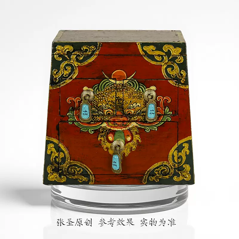 西蔵結縁 銅製 手工打造 嵌綠松石 彩繪描金 綠度母像 古仏像