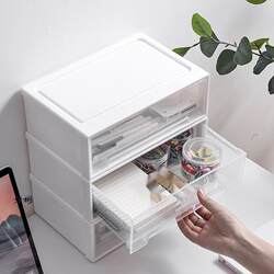 Small Drawer-Type Desktop Storage Box, Storage Box for Cosmetics, Miscellaneous Items, Stationery, Office Desk Storage Box