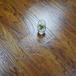 Chengdu Manufacturer of Waterproof Reinforced Composite Wood Flooring with Embossed Imitation Wood Grain and Industrial-Grade Diamond Panels, Including Installation Services