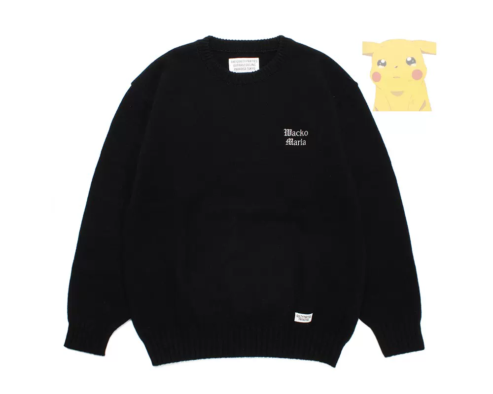 代购 WACKO MARIA 23AW CLASSIC KNIT SWEATER 经典针织衫毛衣-Taobao