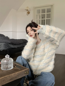 
Soft and glutinous pullover sweater niche lazy style loose