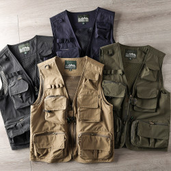 Great product! Large sizes are available in Europe and the United States! Foreign trade tail goods men’s outdoor hiking and fishing vest workwear multi-pocket vest