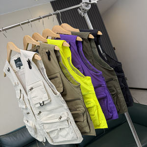 
Mengruika outdoor function! Mesh breathable! Men's spring and summer workwear vest multifunctional fishing vest trendy