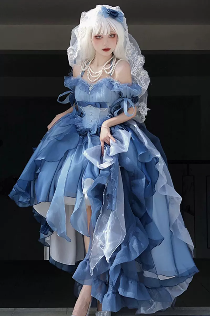 太陽の東月の西LolitaオリジナルSP花嫁形JSKセット なにげない