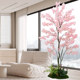 Simulation romantic cherry blossom simulation green plant living room decoration bionic plant home decoration cherry blossoms plastic cherry blossoms
