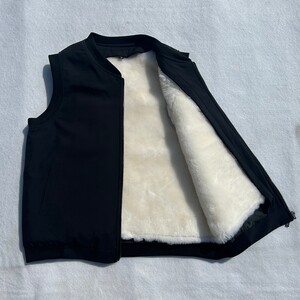 
Wool vest men's fur integrated vest horse clip dad suit middle-aged and elderly people in autumn and winter warmth and thickened cotton shoulders