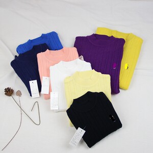 
High and low collar sweaters, children's clothing, autumn and winter, cartoon sweaters for boys and girls, pullovers for middle and large children