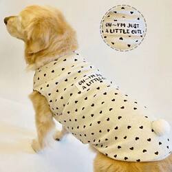 Cute Bunny Tail Original Golden Retriever Border Collie Large Dog Vest Pet Large Dog Clothes