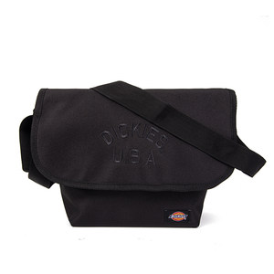 Dickies messenger bag crossbody bag large capacity LOGO embroidery casual sports commuting unisex black