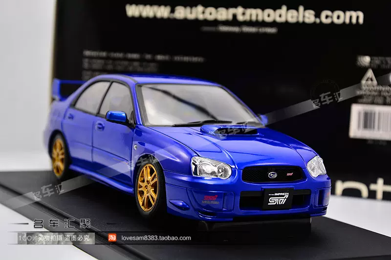 奥拓1 18 适用于斯巴鲁8代sti 03 八代蓝色车模 奥拓1 18 适用于斯巴鲁8代sti 03 八代蓝色车模