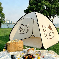 Spring Outing Portable Children's Tent Indoor Outdoor Beach Folding Sunshade Tent Park Picnic Camping Equipment Toy House