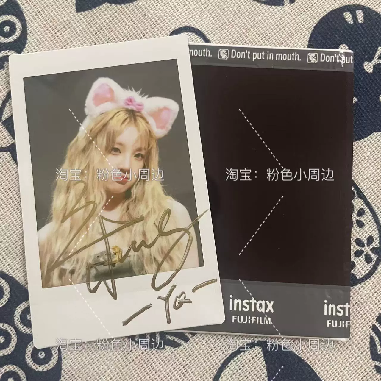 gidle宋雨琦拍立得3寸签名周边宋雨琦亲笔签名照6寸送朋友礼物
