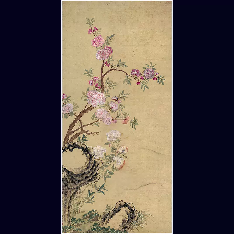 中國古畫。花圖 中國古畫中看鳥語花香的春天--書畫--人民網