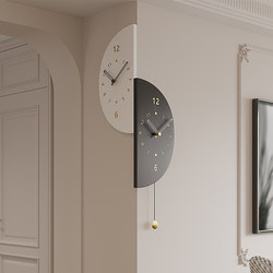 2026 New Modern Wall-Mounted Living Room Corner Double-Sided Clock Home Corner Clock Creative Silent Clock Wall Clock