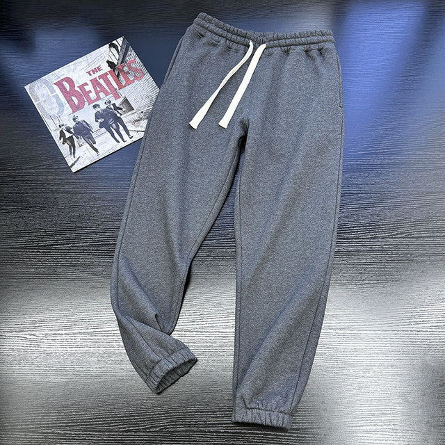 Lamb velvet padded sweatpants