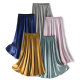 Floating large hem skirt! Silk crepe satin slanted skirt mulberry silk draped midi skirt solid color versatile to make you look slim
