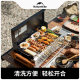 Naturehike Mo Shi tobacco desktop barbecue stand outdoor camping portable charcoal grilled meat stove barbecue stove
