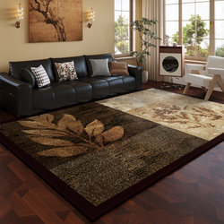 2026 New American Retro Style Living Room Carpet, Light Luxury and High-End Feel, Vintage, Washable, Stain-Resistant, Home Bedroom Floor Mat