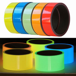 Glow-In-The-Dark Tape, Self-Luminous Fluorescent Strips at Night, Green Night-Time Stair Step Anti-Slip Self-Adhesive Floor Stickers, Night-Time Fluorescent Strips, Stage Positioning Stickers, Warning Tape, Wear-Resistant Glow-In-The-Dark Stickers