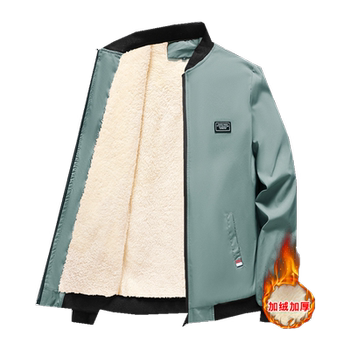 Autumn men's velvet thickened coat autumn and winter clothing