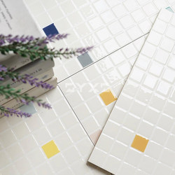 French-Style Dopamine 300×300 Bathroom Tiles Cream-Style Cartoon Mosaic Tiles Popping Candy Floor Tiles