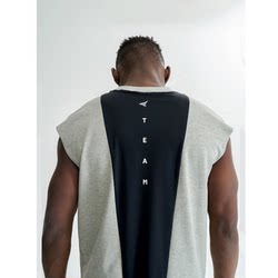 Lmps Sports Fitness Basketball Vest Sleeveless Men's T-Shirt Quick-Drying Cotton Vest Spliced Training Loose Top