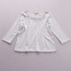 Spring and summer new European and American women's solid color round neck pullover quarter sleeve fashion comfortable shirt B1